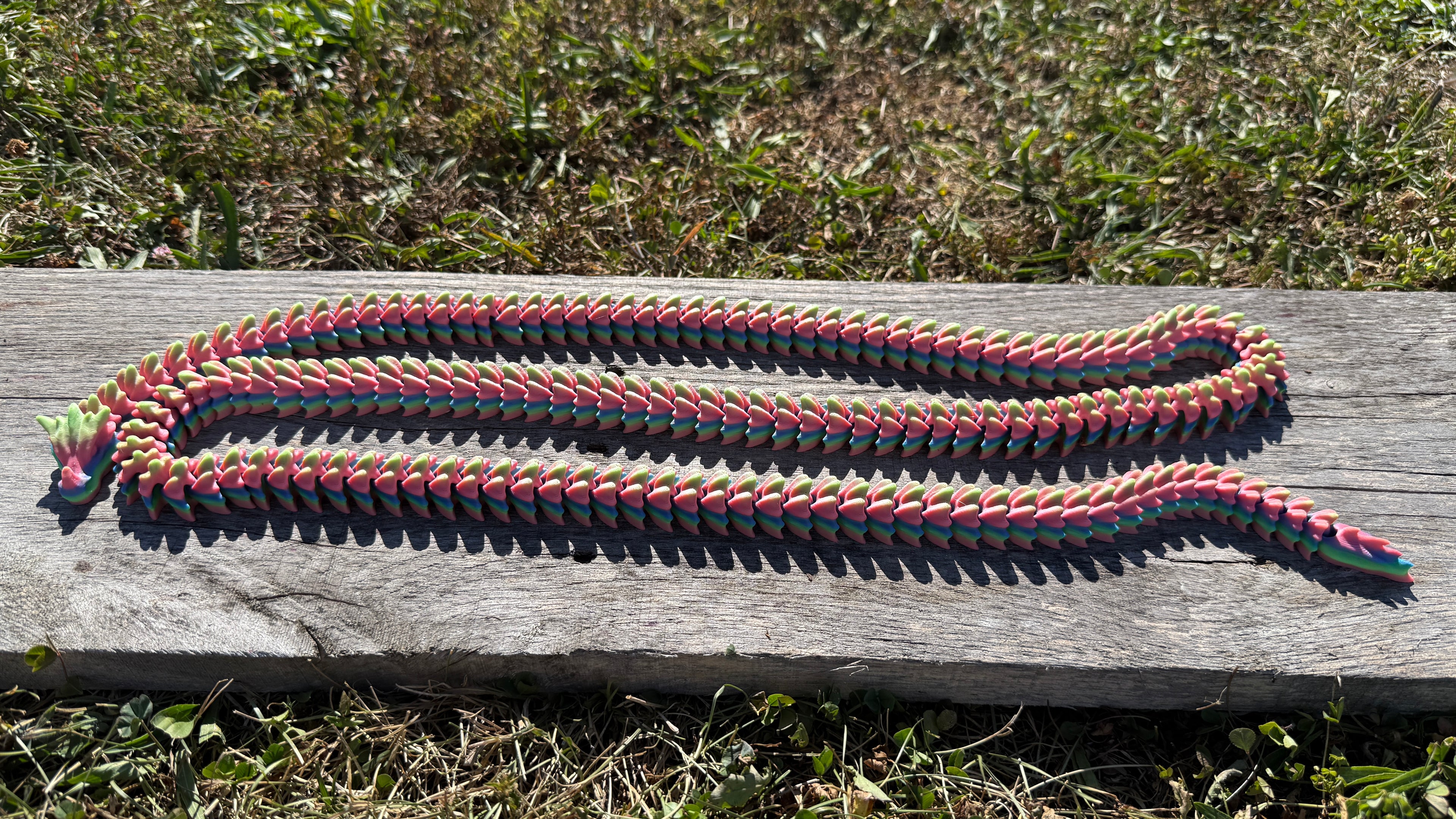 Rainbow Pastel Dragon Snake